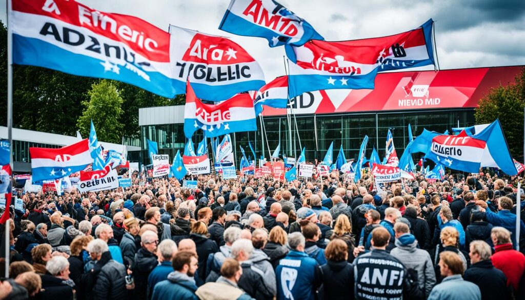 Medienaufmerksamkeit AFD-Parteitag