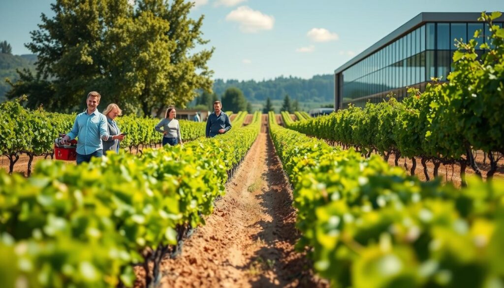 Modernisierung der Weinproduktion