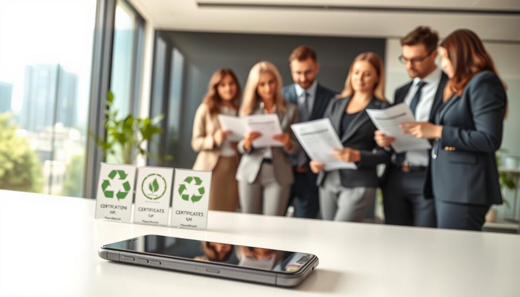 Nachhaltigkeit bei Mobilgeräten und Zertifikate