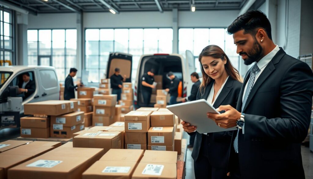 Paketdienstleister und Arbeitsbedingungen