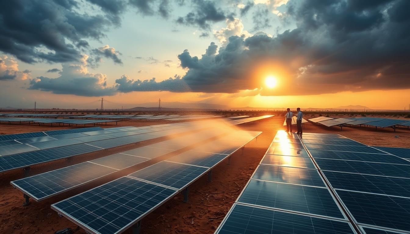 Solarparks sollen in den Emiraten Regen erzeugen