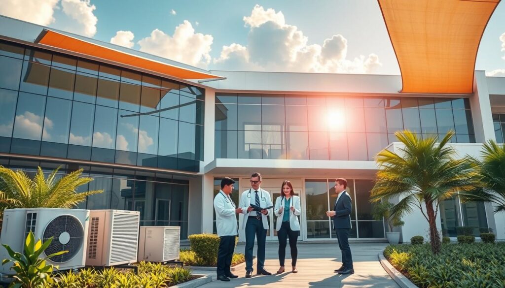 Hitzeschutz Kliniken